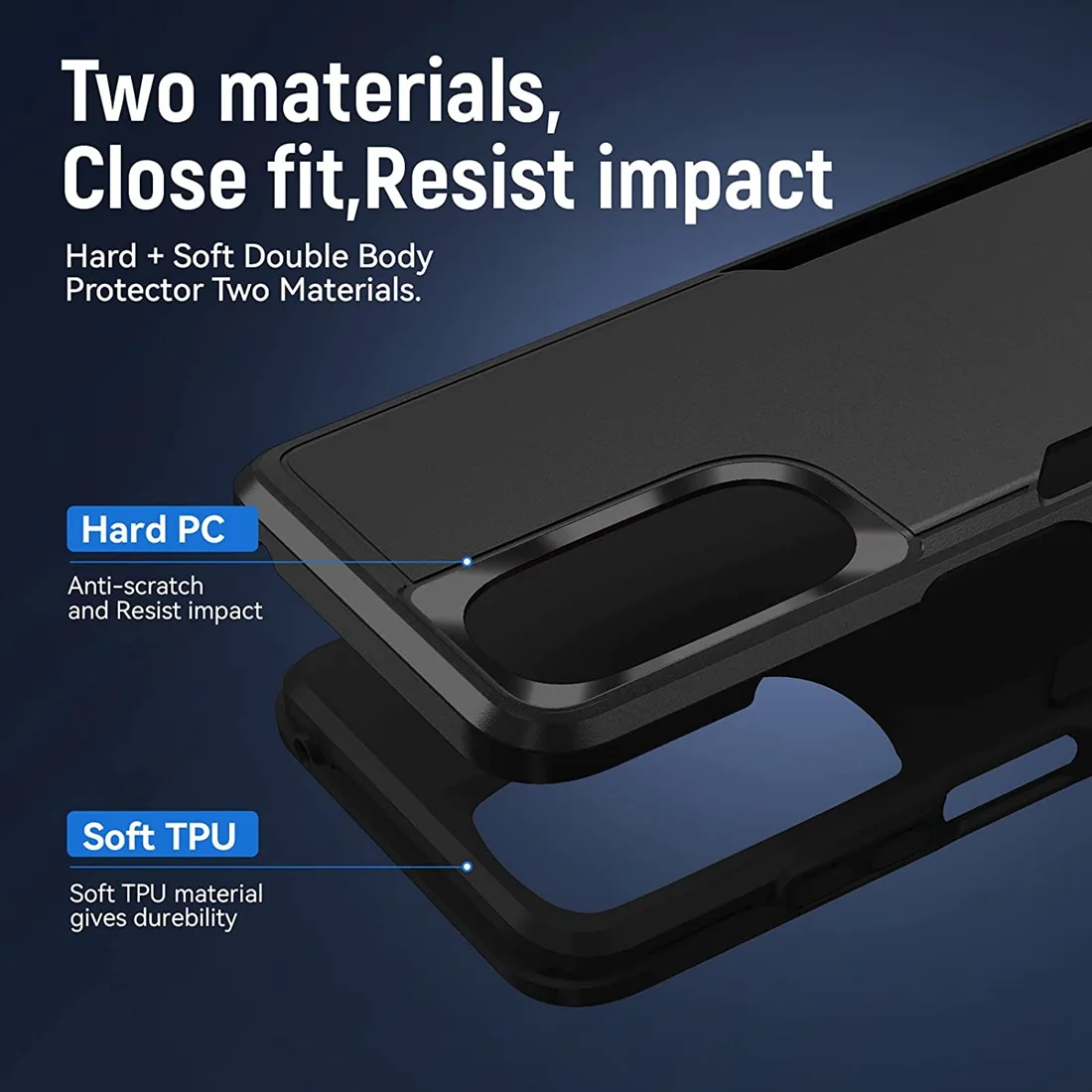 Enhanced Protective Shockproof Dual-Layer Case with Screen Protector