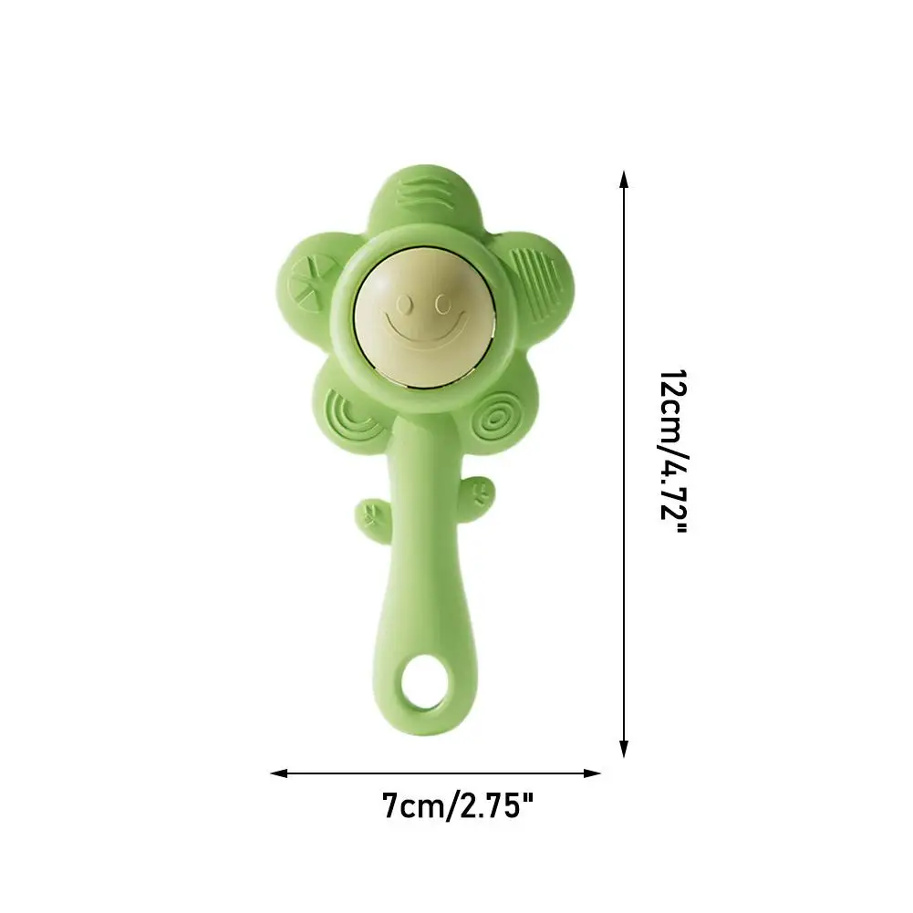 3-in-1Baby Teething Rattle with Chewable Gripper&Shaker Sensory Toy to Boost Vision/Hearing Unisex Gift for Birthdays/Holidays - 6