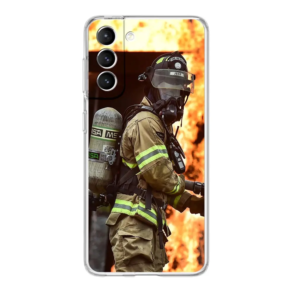 Firefighter Heroes Fireman Clear Phone Case