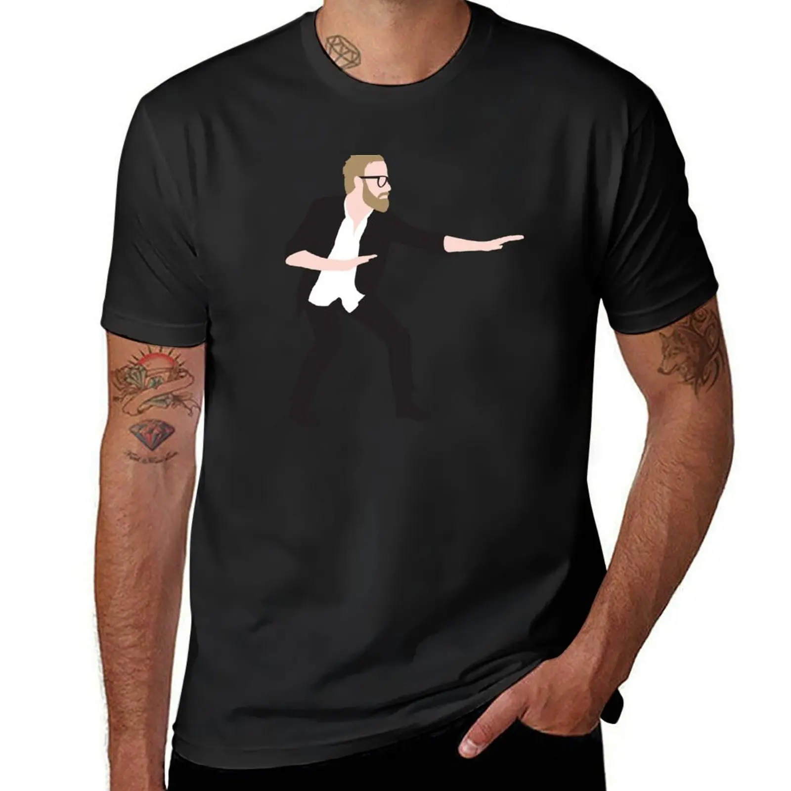 

Pre-show Defensive Crouch - Matt Berninger T-Shirt vintage cute tops cute clothes blanks mens vintage t shirts