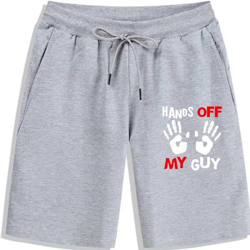 

His And Hers Couple Matching Men Shorts - Hands Off My Guy Girl Love Matching -Royal Classic Unique Men Shorts
