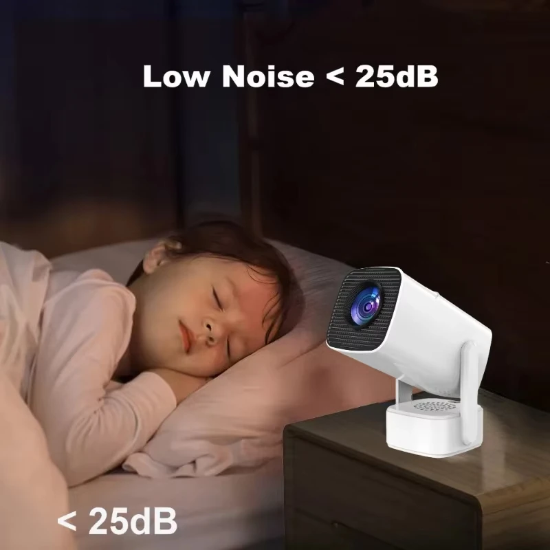 ApexTPSmart 프로젝터 HY800 미니 프로젝터 4K 안드로이드 13 720P 390 ANSI 루멘 듀얼 Wi-Fi 6 BT 5.0 1920*720P 시네마 휴대용 프로젝터
