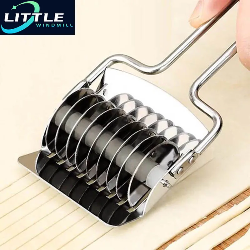 Noodle Garlic Cutter Manual Stainless Steel Noodle Shallot Garlic Cut Roller Cutter