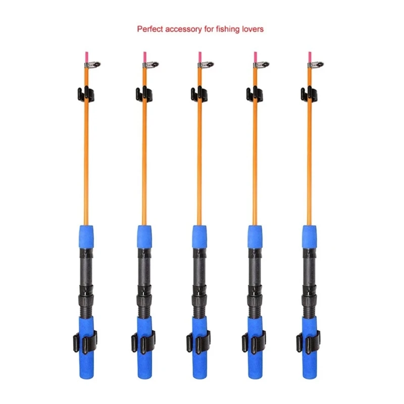 10 pcs Fishing Rod Holder Clip Replacement Fishing Poles Rod Holder Clips Billiards Pool Cue Clips Clamps Durable