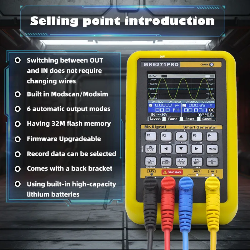MR9271PRO Multifunctional Signal Generator 4-20mA HART Communicator ...
