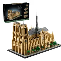 Notre-Dame de Paris Architectural Model Kit 21061 Collectible Building blocks Set for Adults Gift Idea for Lovers of History 1
