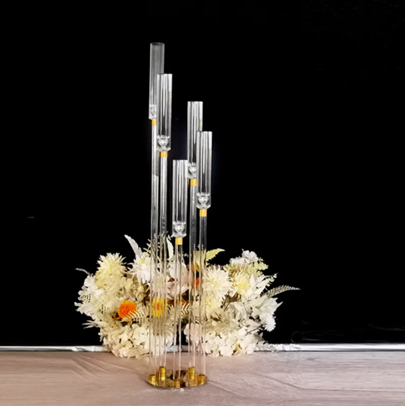 

2 шт., декоративные свадебные подсвечники, 5 головок