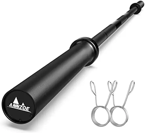 

Barbell Bar 7-Foot Weight Bar, Rated 700 lbs for Weight Capacity, Men\u2019s Solid Iron Weighted Workout Barbell Weight Straight