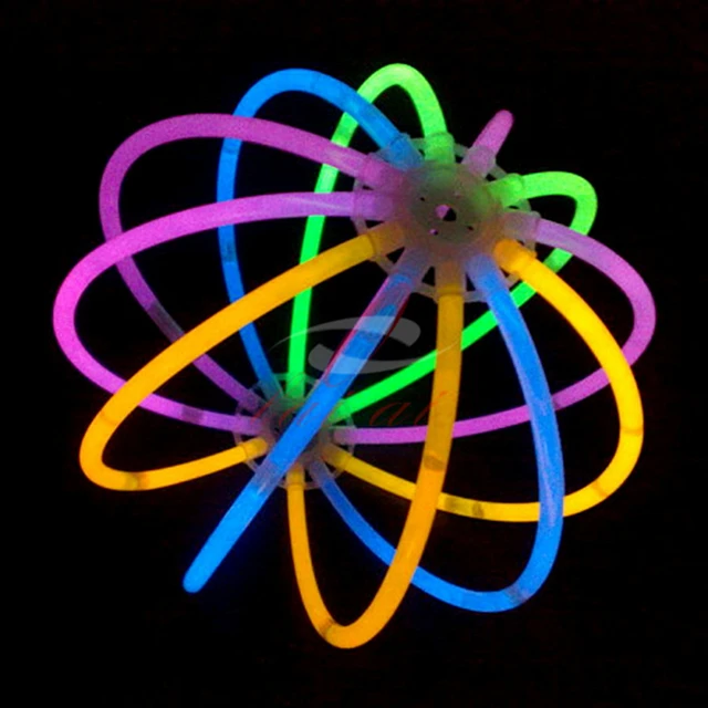 Fluorescence Light Glow Sticks Multicolor Neon Light Luminous Necklace Bracelets For Concert Event Festive Party Decor Supplies 6