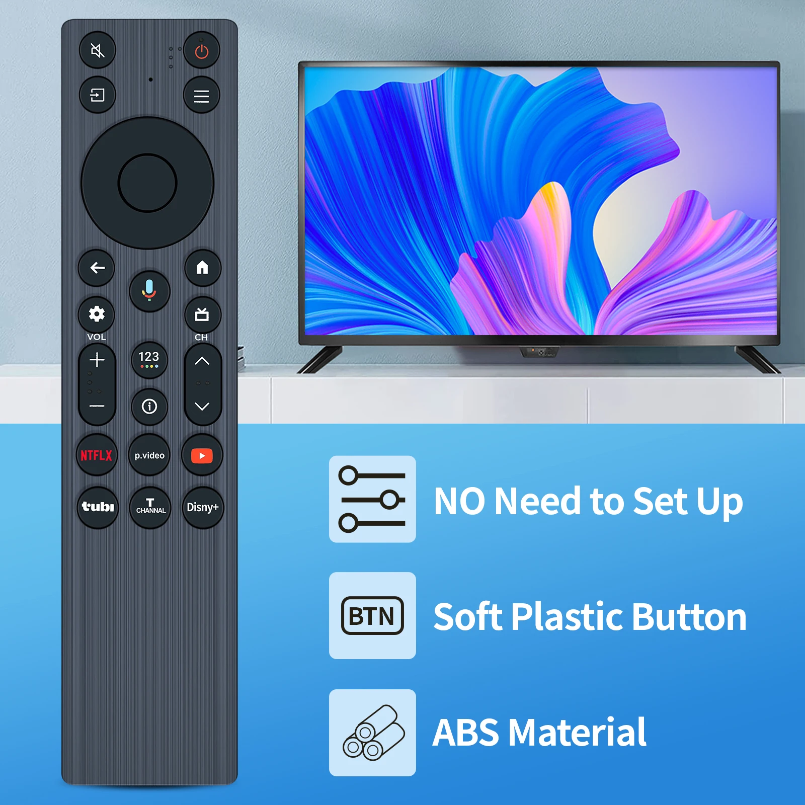 TCL TV 리모컨용 새로운 RC923A FMB2 음성 대체 리모컨