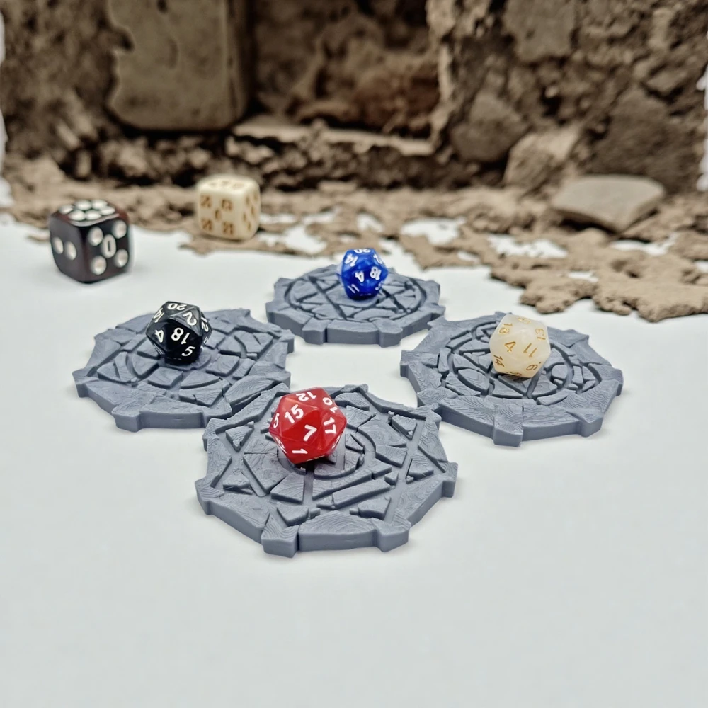 DND 테이블탑 게임 워게임용 8cm 서몬링 서클 도구