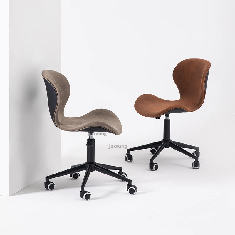 

Nordic Simple Office Chairs Leisure Computer Modern Leather Swivel Office Chair Gaming Sillon Para Dormitorio Bedroom Furniture