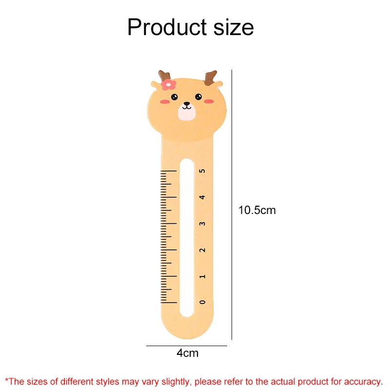 Animal Bookmark 10/20/50pcs Cartoon Animal Bookmark Ruler Dual-use Office Educational Supplies Cute Gift Prizes Student Creative Stationery