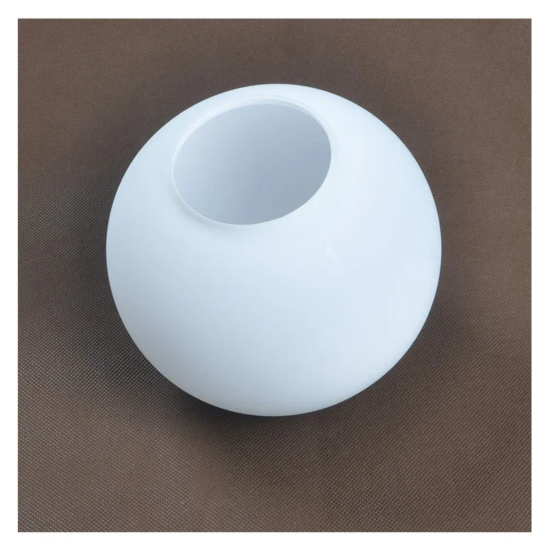 Witte Glazen Lampenkap, Melkachtige Lampenkappen Fitting Lamp, D 10Cm D 12Cm D 15Cm D 20Cm D 25Cm Ronde Lichtkap, Pantalla Lampara