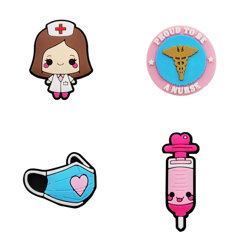 Nurse-Themed Shoe Charms for Clogs and Accessories Decoration