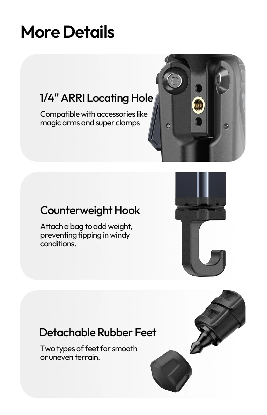 Travel Tripod Portable Metal Tripod 0.48-1.56M UKA QR Plate Tripod for Camera Sm