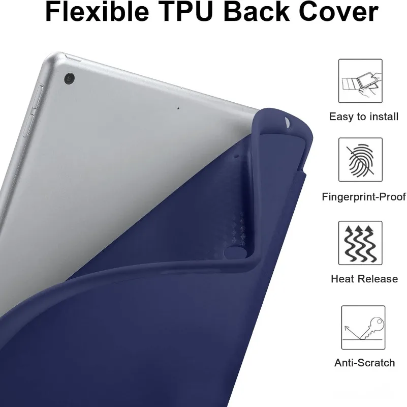 Premium Smart Tablet Case with Pencil Holder and Auto Sleep/Wake Function