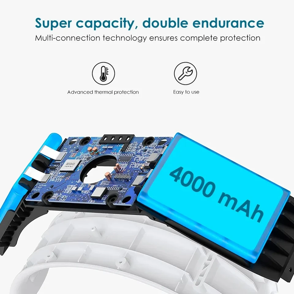 Correia de Cabeça de Substituição Ajustável para Oculu Quest Elite Strap Parts Plástico Bateria 8000 Mah Playtime Ajustável - Image 6