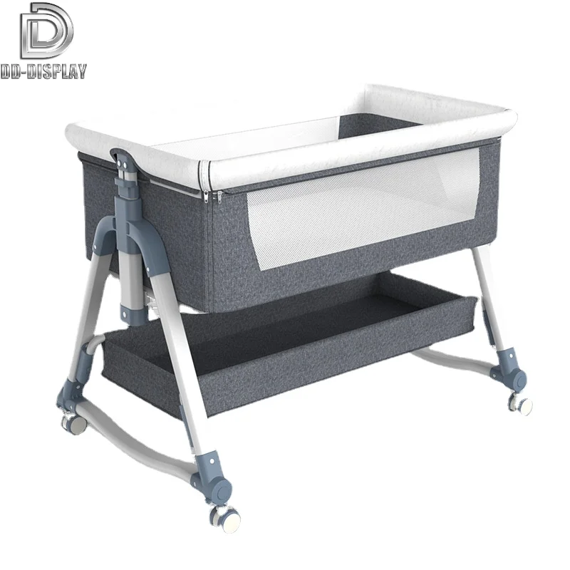 DD Collapsible Baby Crib Cradle Newborn Bed Shaker Multi