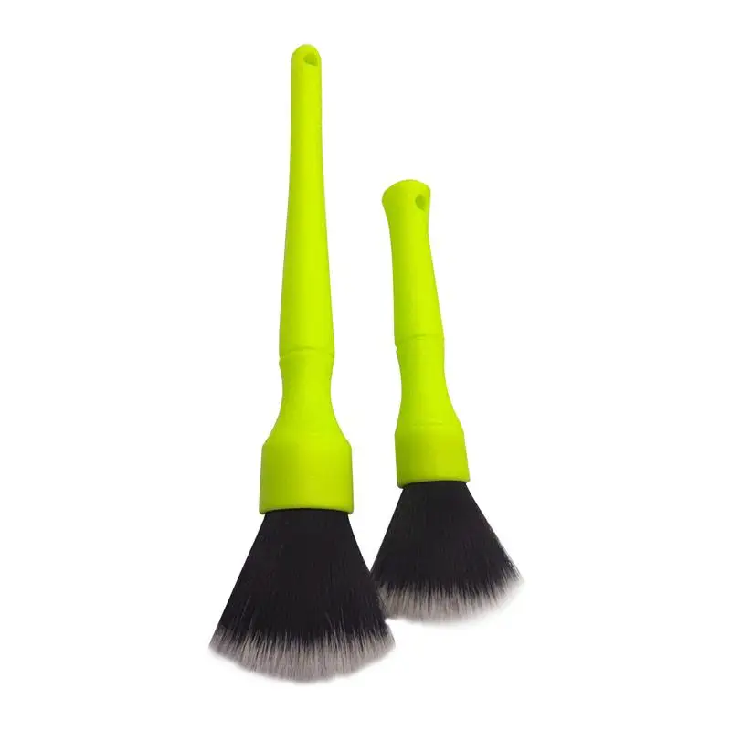 

Detailing Brush Luminous Wash Kit With PVC Handle Luminous Detailing Brush Set 2 PCS For Cleaning Interior Exterior And Leather