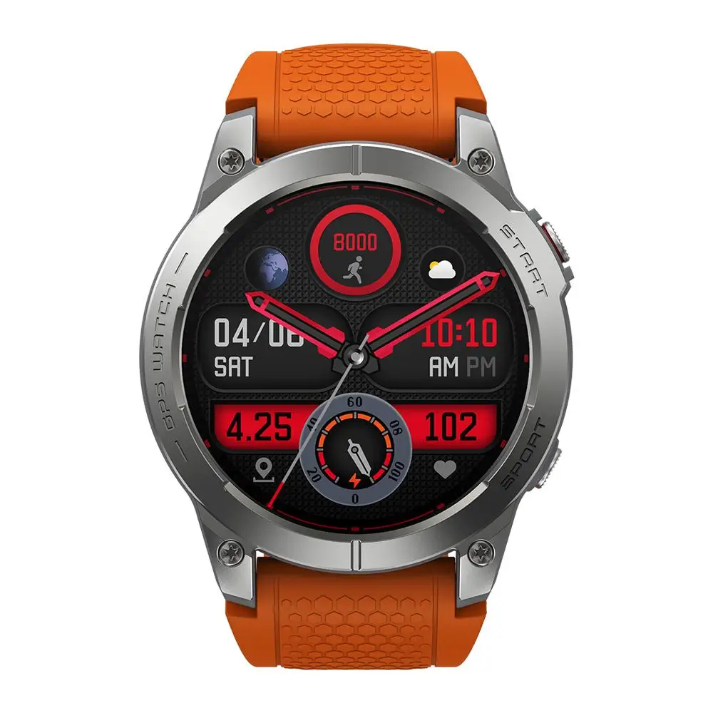 Zeblaze Stratos 3 ̾ GPS Ʈ ġ, Ʈ 466x466 ȼ HD AMOLED ÷  GPS, Hi-Fi  BT5.3, 1.43 ġ