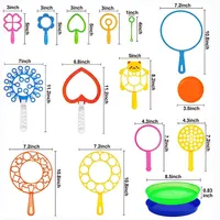 3/7Pcs Bubble Blowing Tools Soap Bubble Stick Set Bubble Blowing Toys Outdoor Kids Fun Toys Family Interactive Toys 2