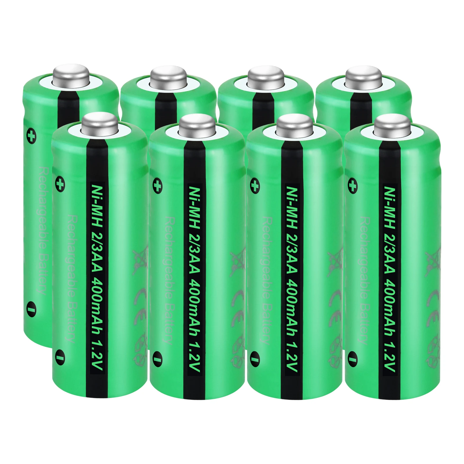 do Botão, PKCELL, 8PC, Bateria Indurstry da Lâmpada, Ni-MH, 1.2V, 400mAh