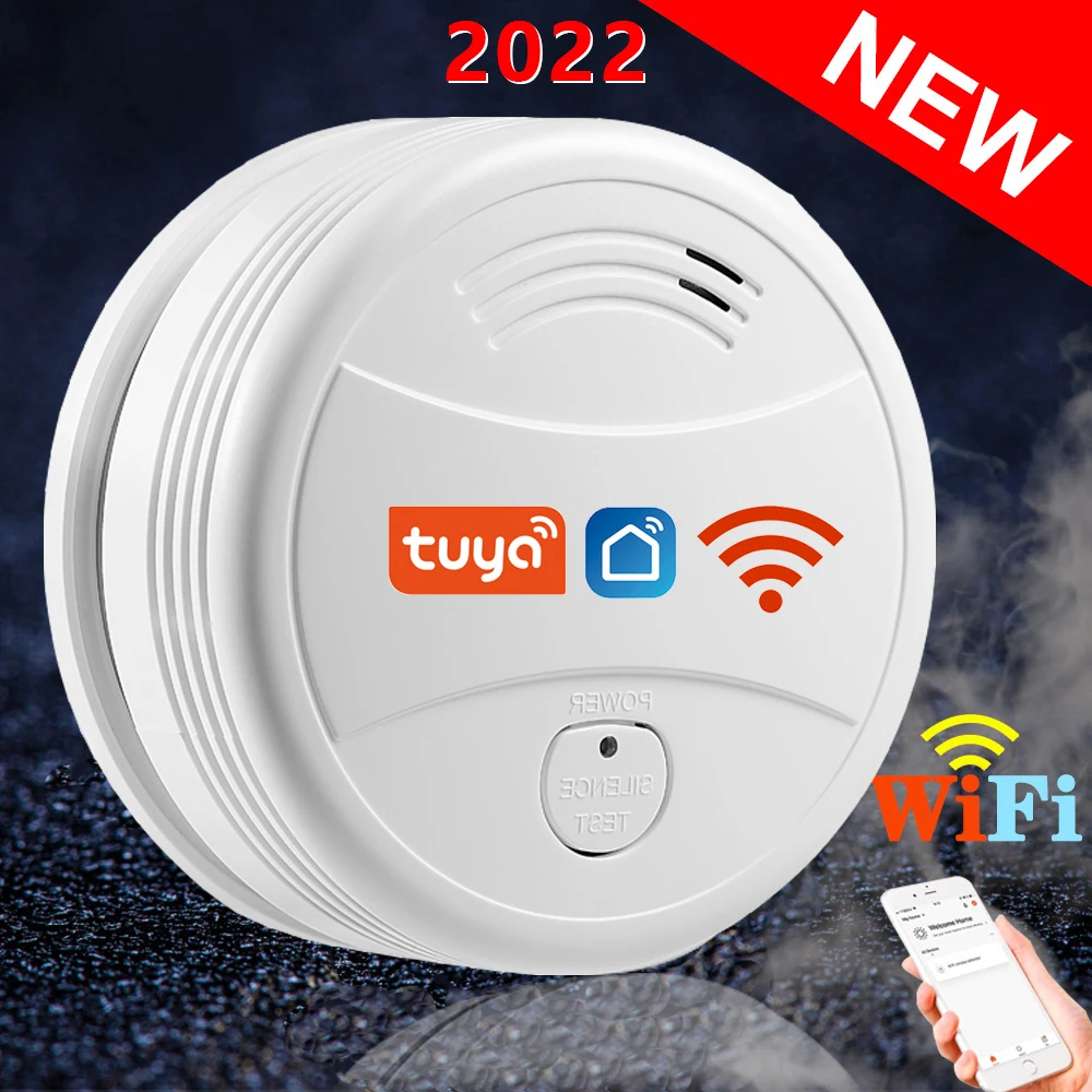 Система пожарной сигнализации TuYa Wofea Wi-Fi детектор дыма с управлением через
