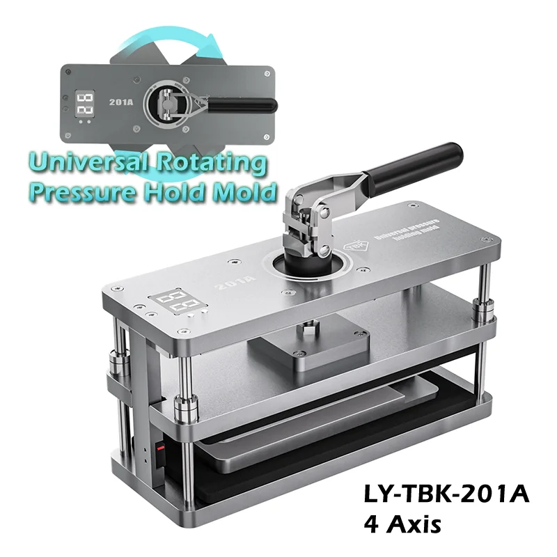 

LY-TBK-201A 4 Axis Horizontal Universal Rotating Pressure Hold Mold For Digital Display Phone Screen Back Cover Maintenance