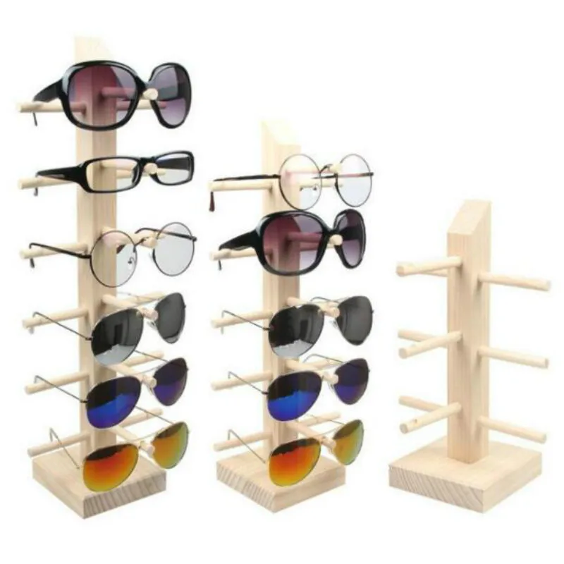 

Wood Sunglass Display Rack Shelf Multi Layers Eyeglasses Show Stand Jewelry Organizer Holder for Multi Pairs Glasses Showcas