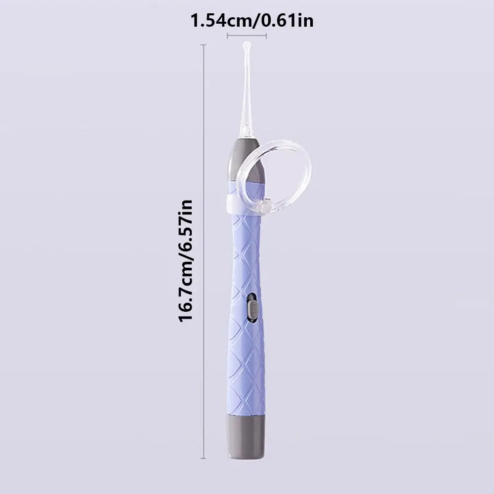 8X Magnifying Glass Luminous Ear Spoon with Storage Box Non-slip Handle LED Light Earpick 2 Soft Spoon Adjustable