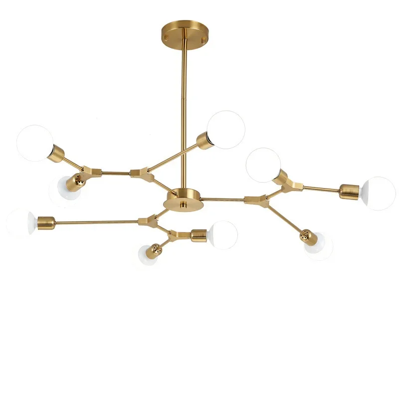 Post-modern Light Luxury Pendant Lamp Home Decor 3/6/9 Head Branch Chandeliers Bedroom Living Room Shop Lighting E27