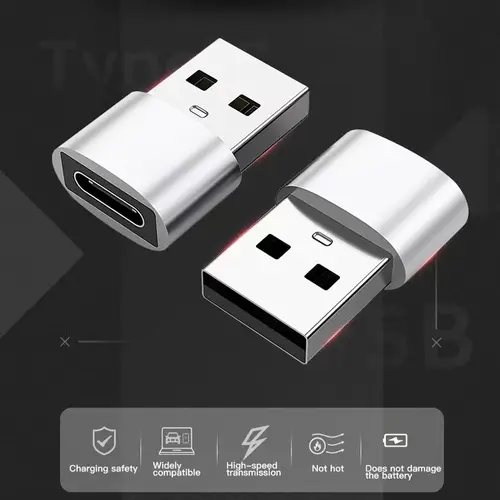 3-Pack USB to USB C Adapter, USB C Female to USB Male Super Fast Charging and OTG Converter Compatible with iPhone 15/14/13/12 P - Image 4