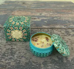 Soybean Wax Dried Flower Scented Candle - Perfect Gift for Weddings and Birthdays (Ocean Star)