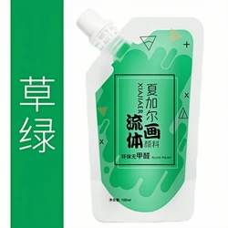 100ml Creative Liquid Acrylic Paints for DIY Art Projects and Crafts (Grass green)
