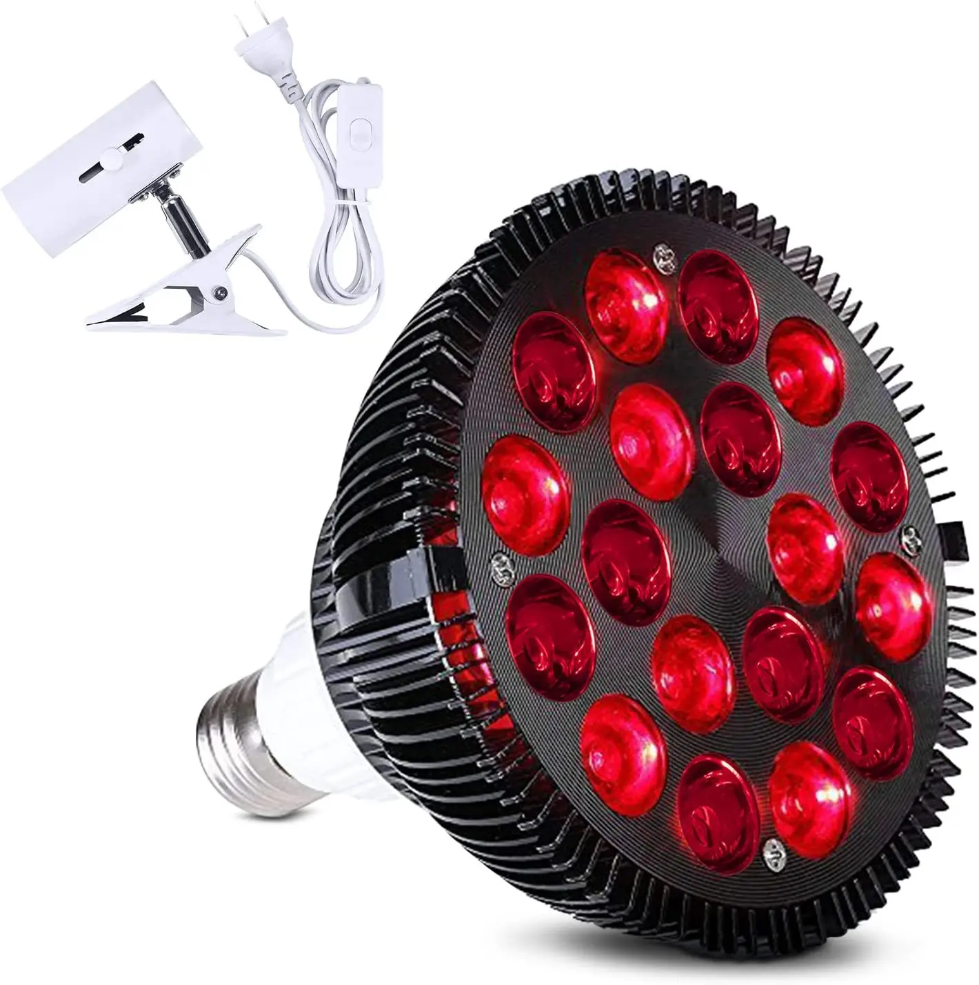 Par38 Red Light Therapy with Holder ,Tripod Bracket, Led Near Infrared Therapy Lamp For Skin Care ,Pain Relief , 660nm, 850nm