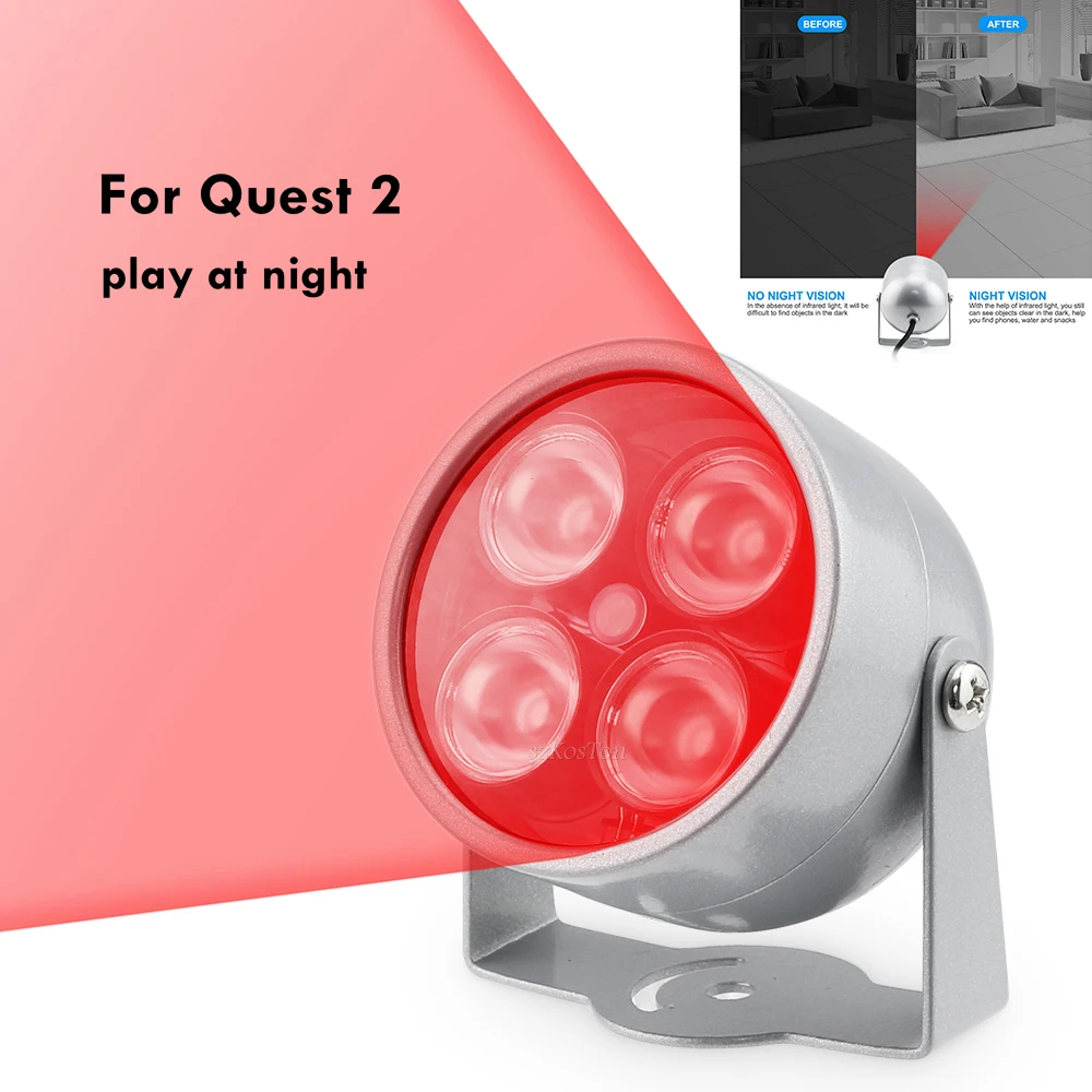 Illuminatore Ir A Luce Infrarossa Vr Aggiornato Per Meta Quest 3 Pico4 Enhanced Night Game Tracking Per Oculus Quest 2 Accessori
