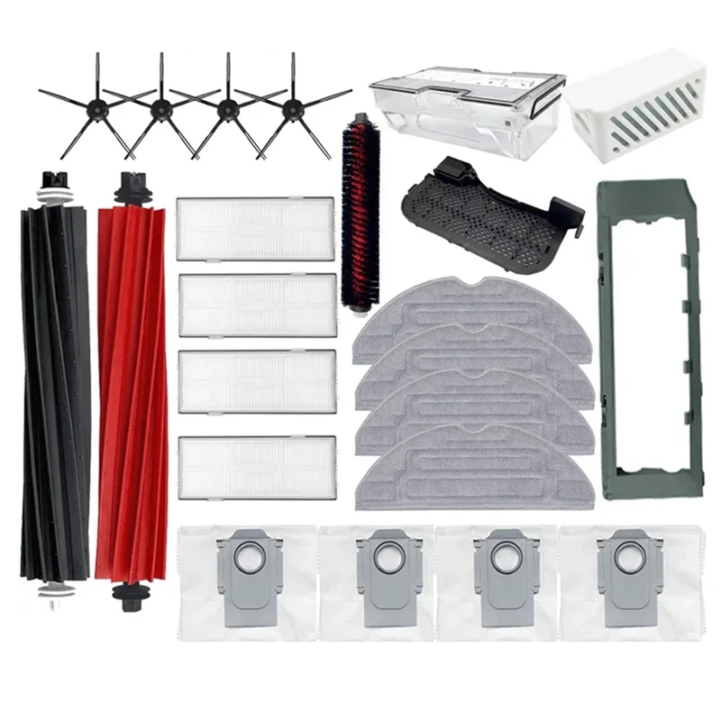 

Roller Hepa Filter Mop Cloth Dust Bag Vacuum Cleaner Accessories As Shown Plastic For Roborock S8 / S8 Plus/S8 Pro Ultra