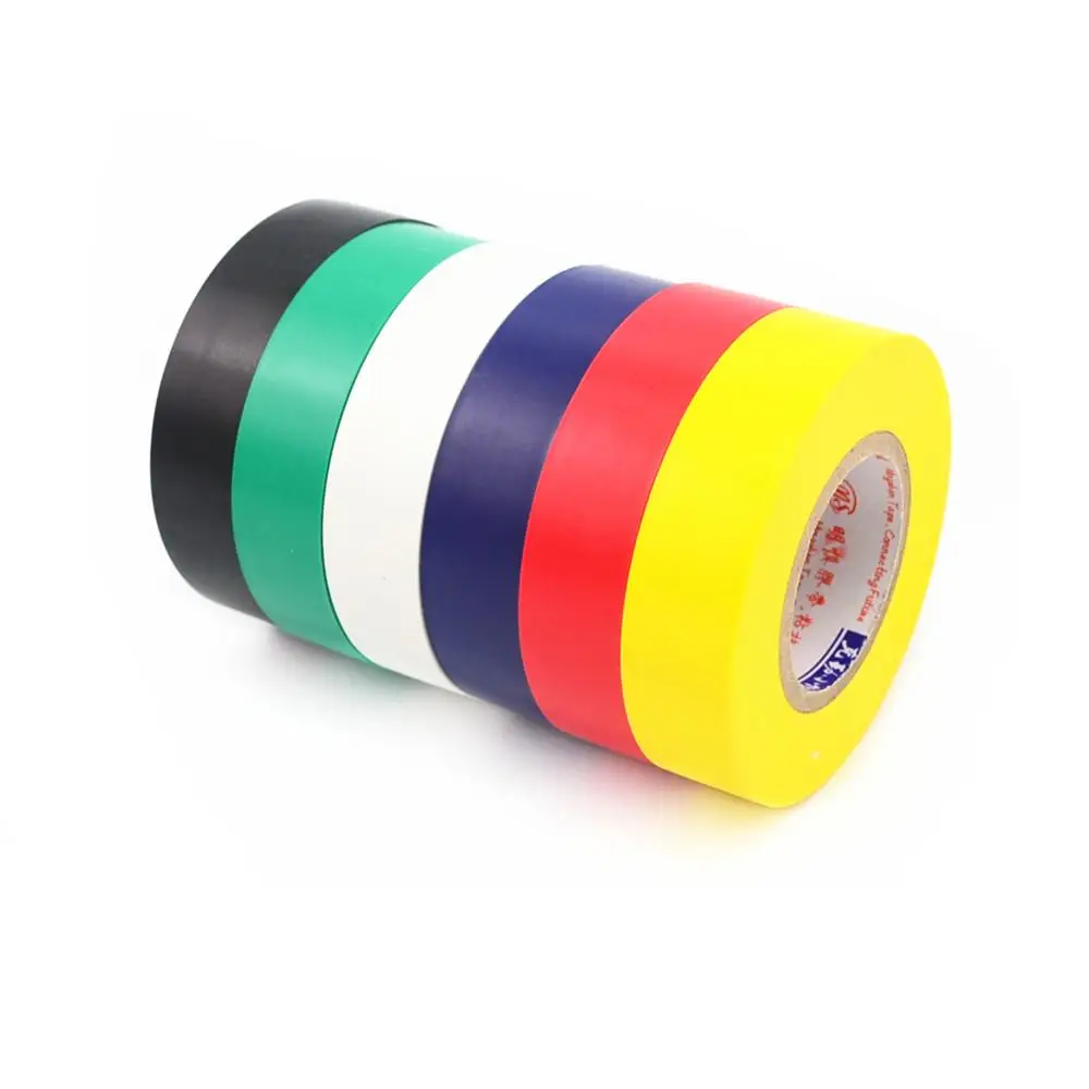 6pcs-15M Electrical Insulation Adhesive Tape Safety PVC Waterproof High-temperature Premium Grad