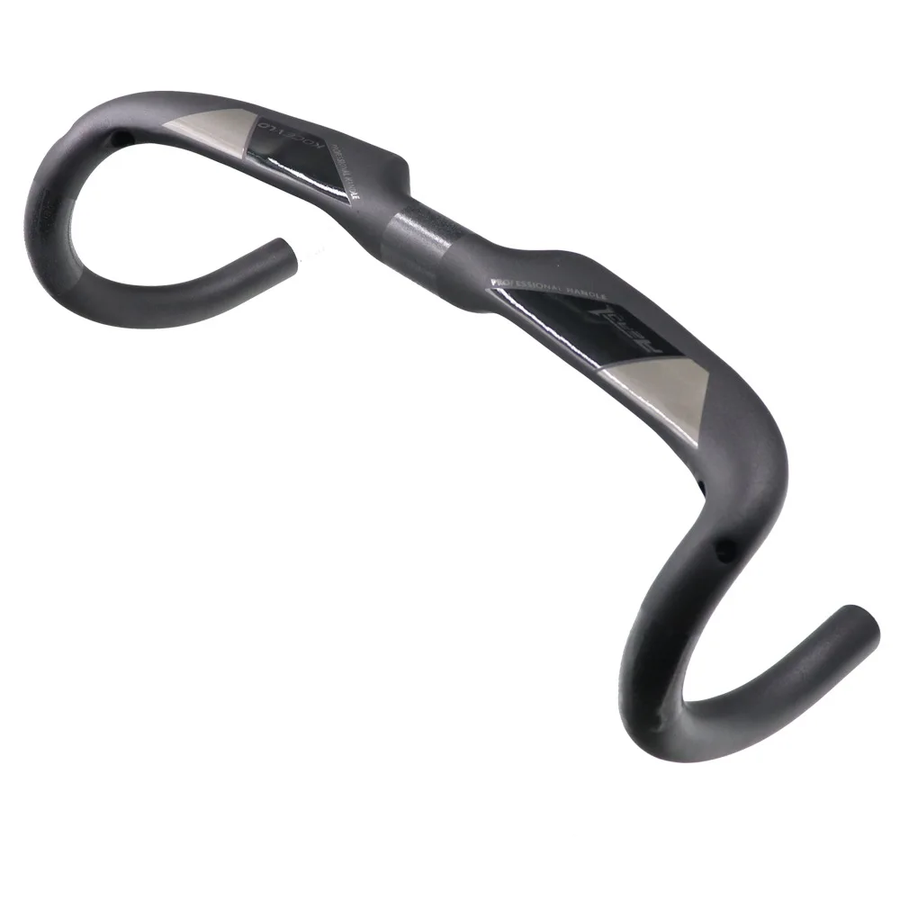 KOCEVLO Carbon Fiber Bicycle Handlebar Reduce Resistance Bent Bar Road bike handlebars 380/400/420/440mm Inner Routing 260g&plusmn;15g