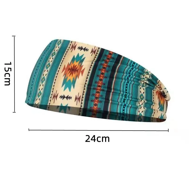 Tie Dye Cycling Yoga Sport Sweat Headband Women Sweatband For Men Women Yoga Hair Bands Head Sweat Bands Sports Safety
