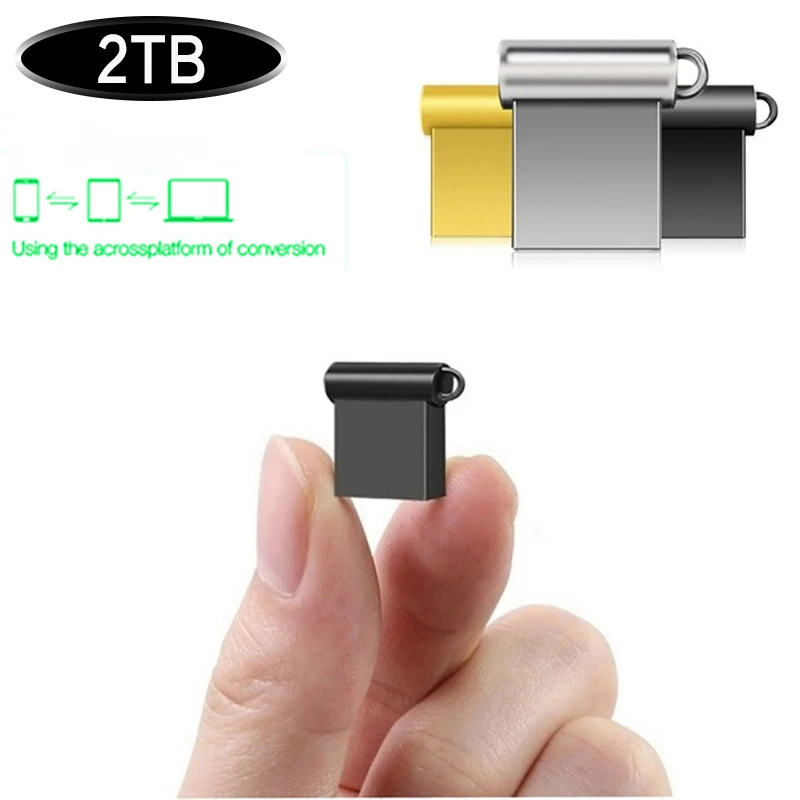 

Mini high speed USB flash drive 2TB pen drive 2TB pendrive флешка metal U disk memo cel usb 3.0 stick gift free logo phone/Car