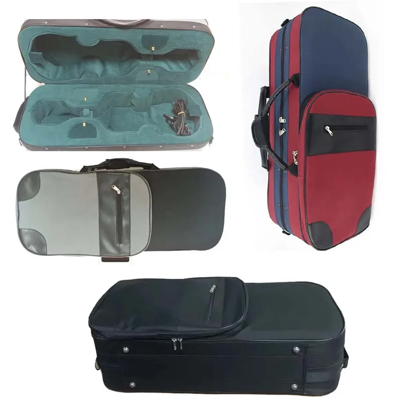 USA low tax 4/4 3/4 Double Violin Case New Violin Box Foam