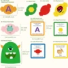 Montessori Letter Recognition Matching Game Social Emotional Learning Toy  to Express Emotions for Kids Age 3+ 6