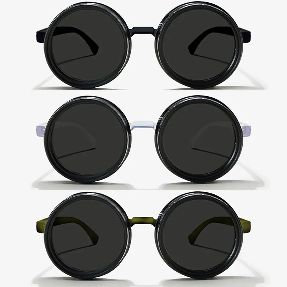 새로운 ND2-400 조정 가능한 디밍 안경 9 레벨 UV400 낚시 선글라스 (글래스 케이스 포함) ND 필터 선글라스 야외용