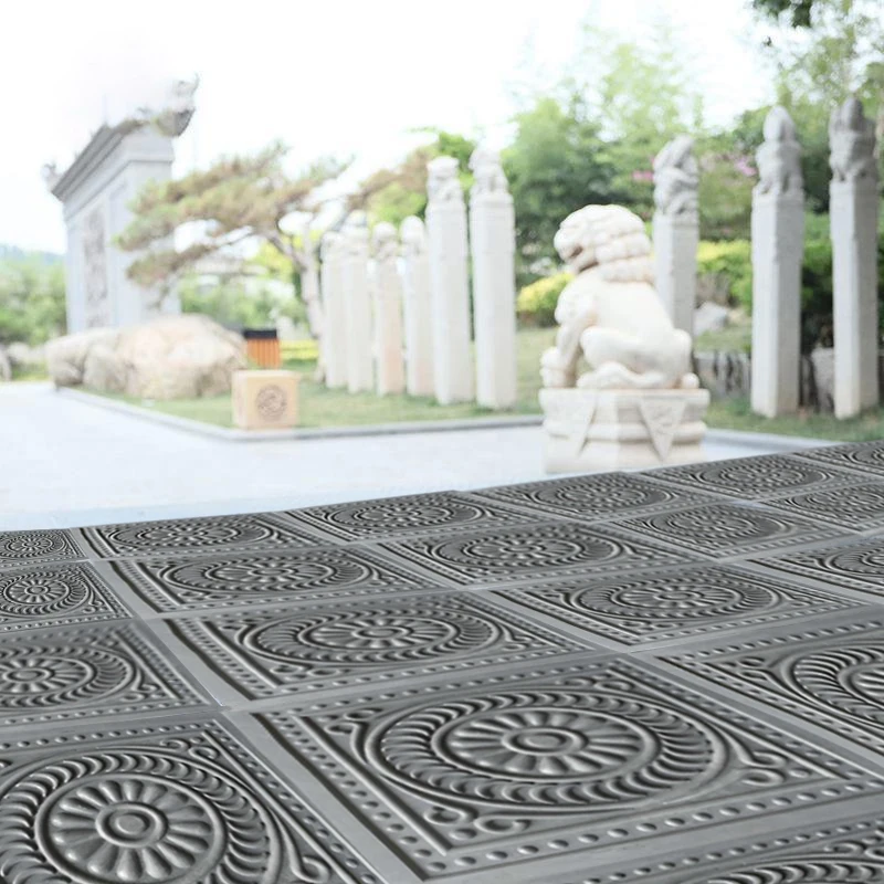 Antique Brick Cement Mold DIY Handcraft Walkway Cement Paving Mould Retro Brick Carving Mold Garden Courtyard Decor