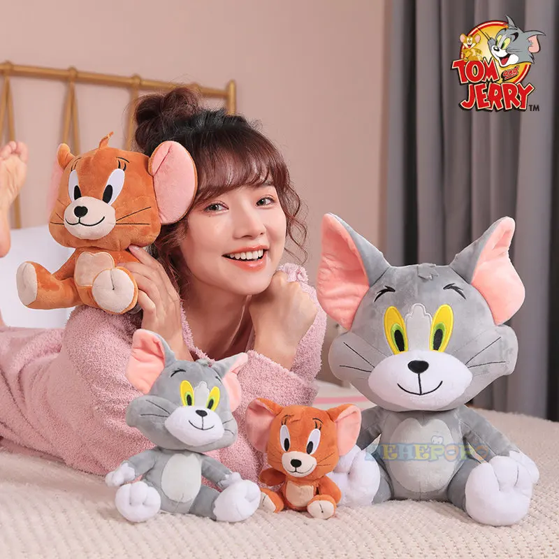 Tom And Jerry Plush Toy Cartoon Movie Cat Tuffy Nibbles Mouse Plushies