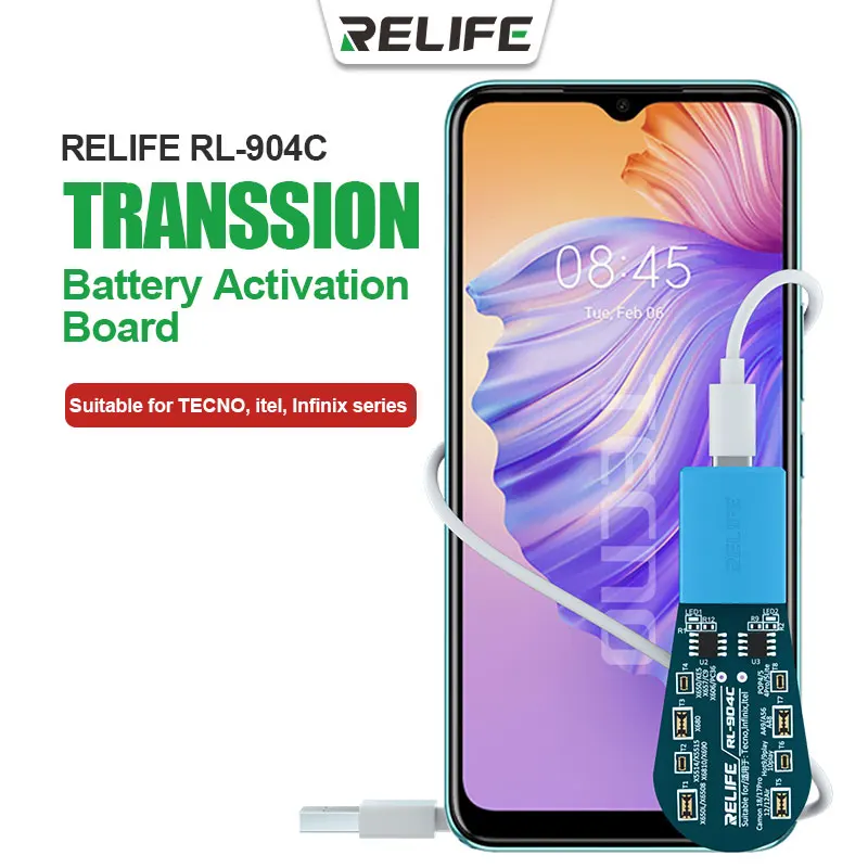 

RELIFE RL-904C Audio Series Battery Charging Easy Activation Board Suitable for TECNO, itel, Infinix Series