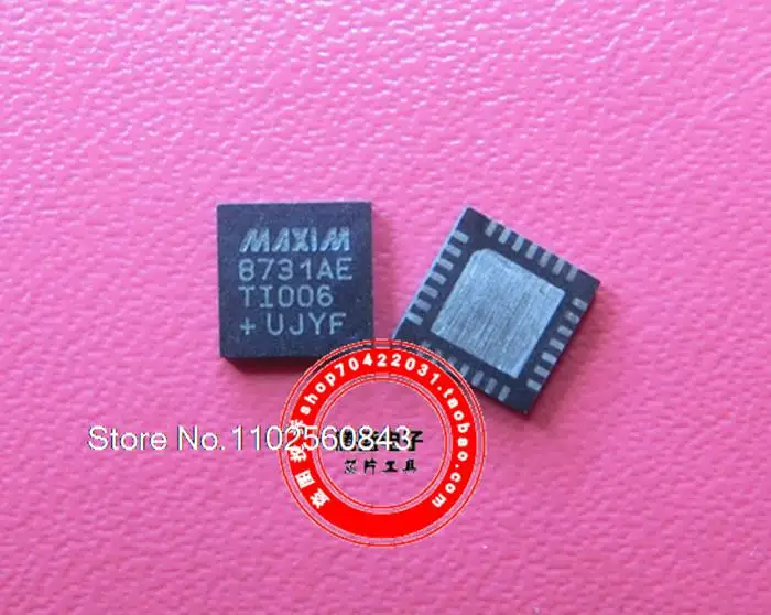 

(5PCS/LOT) MAX8731AETI+T MAX8731AE 8731AE QFN-28 .