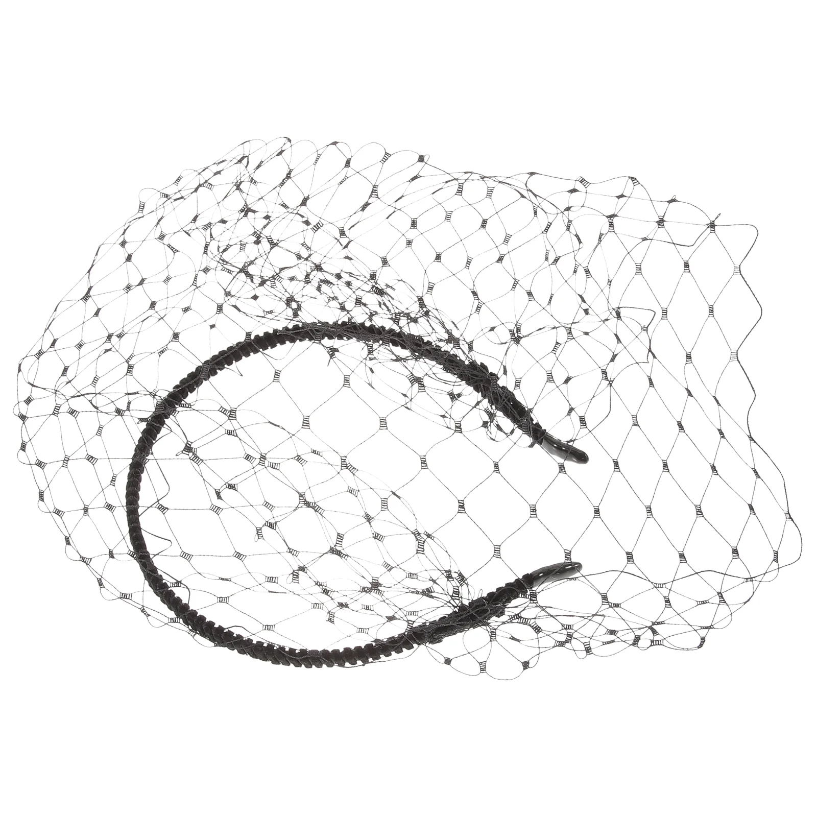 

Black Veils for Women Headbands Bandana Hair Accessories Wedding Flower Garland Woman Hoop Mesh Headdress